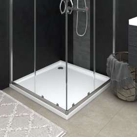 Square white ABS shower tray 80x80 cm by vidaXL, Shower trays - Ref: Foro24-148907, Price: 95,20 €, Discount: %