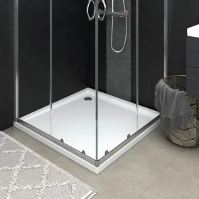 Square white ABS shower tray 80x80 cm by vidaXL, Shower trays - Ref: Foro24-148907, Price: 93,86 €, Discount: %