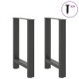 Patas de mesa de centro antracita 2 uds 50x(72-73)cm acero de , Patas para mesas - Ref: Foro24-4013302, Precio: 83,16 €, Desc...