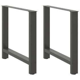 Patas de mesa de centro antracita 2 uds 80x(72-73) cm acero by , Table legs - Ref: Foro24-4013314, Price: 93,16 €, Discount: %