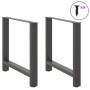 Patas de mesa de centro antracita 2 uds 80x(72-73) cm acero by , Table legs - Ref: Foro24-4013314, Price: 93,16 €, Discount: %