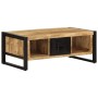 Mesa de centro de madera maciza de mango rugosa 90x50x36 cm de , Mesas de centro - Ref: Foro24-4013555, Precio: 190,30 €, Des...
