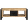 Mesa de centro de madera maciza de mango rugosa 90x50x36 cm de , Mesas de centro - Ref: Foro24-4013555, Precio: 190,30 €, Des...