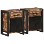 Mesitas de noche 2 uds multicolor madera maciza rugosa mango von , Nachttische - Ref: Foro24-4013562, Preis: 222,30 €, Rabatt: %