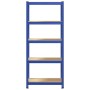 Estantería almacenaje 5 niveles azul madera ingeniería acero by , Industrial shelving - Ref: Foro24-4016940, Price: 42,68 €, ...