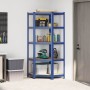 Estantería esquina 5 niveles madera contrachapada y acero azul by , Industrial shelving - Ref: Foro24-4016954, Price: 87,74 €...