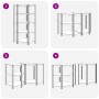 Estantería esquina 5 niveles madera contrachapada y acero azul by , Industrial shelving - Ref: Foro24-4016954, Price: 87,74 €...
