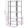 Estantería esquina 5 niveles madera contrachapada y acero azul by , Industrial shelving - Ref: Foro24-4016954, Price: 87,74 €...
