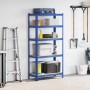 Estantería almacenaje 5 niveles azul madera ingeniería acero by , Industrial shelving - Ref: Foro24-4016949, Price: 48,81 €, ...