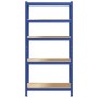 Estantería almacenaje 5 niveles azul madera ingeniería acero by , Industrial shelving - Ref: Foro24-4016949, Price: 48,81 €, ...
