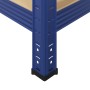 Estantería almacenaje 5 niveles azul madera ingeniería acero by , Industrial shelving - Ref: Foro24-4016949, Price: 48,81 €, ...