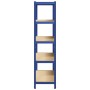 Estantería almacenaje 5 niveles azul madera ingeniería acero von , Industrieregale - Ref: Foro24-4016961, Preis: 62,05 €, Rab...