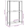 Estante para neumáticos 2 capas madera contrachapada plateado von , Industrieregale - Ref: Foro24-4016968, Preis: 59,34 €, Ra...