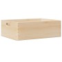 Caja de madera con asas madera maciza pino 40x30x13 cm von , Aufbewahrungskörbe - Ref: Foro24-4017393, Preis: 28,04 €, Rabatt: %