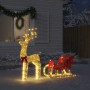 Decoración navideña reno y trineo 100 LED blanco cálido von , Weihnachtsbeleuchtung - Ref: Foro24-4019492, Preis: 129,54 €, R...