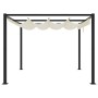 Cenador de jardín con techo retráctil acero crema 3x3 m von , Zelte und Pavillons - Ref: Foro24-4003960, Preis: 393,27 €, Rab...