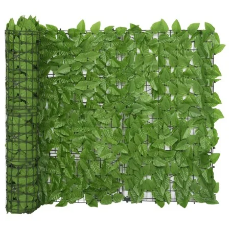 Balcony awning with green leaves 400x100 cm by vidaXL, Umbrellas - Ref: Foro24-315500, Price: 45,44 €, Discount: %
