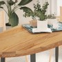 Tablero de mesa ovalado madera maciza de roble 140x60x4 cm by , Table tops - Ref: Foro24-4009052, Price: 178,62 €, Discount: %