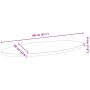 Tablero de mesa ovalado madera maciza de roble 140x60x4 cm by , Table tops - Ref: Foro24-4009052, Price: 178,62 €, Discount: %