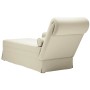 Chaise longue respaldo reposabrazos derecho terciopelo crema by , Daybeds - Ref: Foro24-4009789, Price: 149,31 €, Discount: %