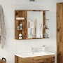 Armario de espejo de baño contrachapada envejecida 80x20,5x64cm by , bathroom vanities - Ref: Foro24-856036, Price: 84,70 €, ...