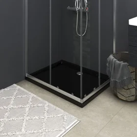 Rectangular black ABS shower tray 70x90 cm by vidaXL, Shower trays - Ref: Foro24-148911, Price: 102,05 €, Discount: %
