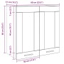 Armario de pared para cocina con puerta cristal envejecida von , Küchenschränke - Ref: Foro24-856167, Preis: 56,40 €, Rabatt: %