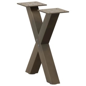 Patas de mesa centro forma X 2uds acero natural 37x(30-31) cm by , Table legs - Ref: Foro24-4012875, Price: 46,25 €, Discount: %