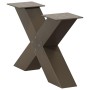 Patas de mesa centro forma X 2uds acero natural 50x(30-31) cm von , Tischbeine - Ref: Foro24-4012939, Preis: 76,57 €, Rabatt: %