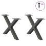 Patas de mesa centro forma X 2uds acero antracita 60x(30-31) cm by , Table legs - Ref: Foro24-4012882, Price: 64,02 €, Discou...