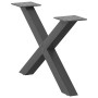 Patas de mesa centro forma X 2uds acero antracita 60x(30-31) cm by , Table legs - Ref: Foro24-4012882, Price: 64,02 €, Discou...