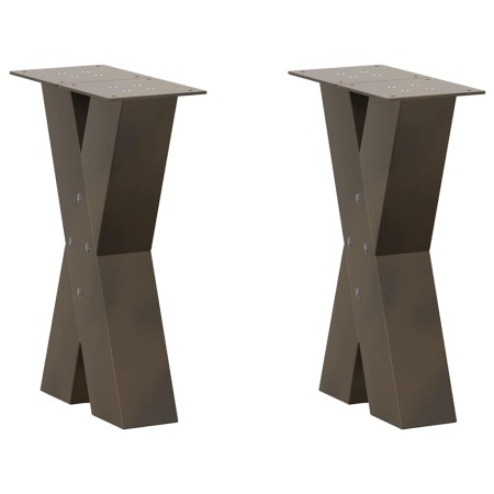 Patas de mesa centro forma X 2uds acero natural 28x(42-43) cm von , Tischbeine - Ref: Foro24-4012951, Preis: 76,47 €, Rabatt: %