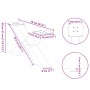 Patas de mesa de centro forma X 2uds acero blanco 70x(30-31) cm by , Table legs - Ref: Foro24-4012945, Price: 86,99 €, Discou...