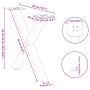 Patas de mesa de centro forma X 2uds acero negro 38x(42-43) cm by , Table legs - Ref: Foro24-4012896, Price: 59,86 €, Discoun...