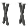 Patas para mesa de centro en forma de X 2 uds antracita acero von , Tischbeine - Ref: Foro24-4012894, Preis: 51,22 €, Rabatt: %