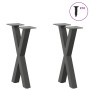 Patas para mesa de centro en forma de X 2 uds antracita acero von , Tischbeine - Ref: Foro24-4012894, Preis: 51,22 €, Rabatt: %