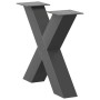 Patas para mesa de centro en forma de X 2 uds antracita acero by , Table legs - Ref: Foro24-4012958, Price: 90,21 €, Discount: %