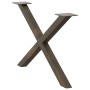 Patas de mesa centro forma X 2uds acero natural 70x(42-43) cm de , Patas para mesas - Ref: Foro24-4012907, Precio: 54,95 €, D...