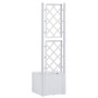 Arriate con enrejado y sistema de riego automático blanco de vidaXL, Maceteros y jardineras - Ref: Foro24-313963, Precio: 96,...