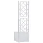 Garden bed with white trellis and automatic irrigation system by vidaXL, Pots and planters - Ref: Foro24-313963, Price: 116,8...