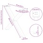 Patas de mesa de centro forma X 2uds acero blanco 70x(42-43) cm by , Table legs - Ref: Foro24-4012905, Price: 58,67 €, Discou...