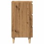Mesita de noche madera de ingeniería roble artisan 40x35x69 cm by , Nightstands - Ref: Foro24-856422, Price: 71,93 €, Discoun...