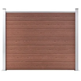Braunes WPC-Zaunelement 180x146 cm von vidaXL, Zaunpaneele - Ref: Foro24-148980, Preis: 413,22 €, Rabatt: %