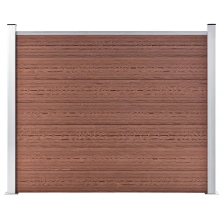 Braunes WPC-Zaunelement 180x146 cm von vidaXL, Zaunpaneele - Ref: Foro24-148980, Preis: 389,31 €, Rabatt: %