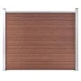 Braunes WPC-Zaunelement 180x146 cm von vidaXL, Zaunpaneele - Ref: Foro24-148980, Preis: 389,31 €, Rabatt: %