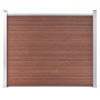 Panel de valla WPC marrón 180x146 cm de vidaXL, Paneles de vallas - Ref: Foro24-148980, Precio: 366,90 €, Descuento: %