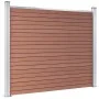 Braunes WPC-Zaunelement 180x146 cm von vidaXL, Zaunpaneele - Ref: Foro24-148980, Preis: 389,31 €, Rabatt: %
