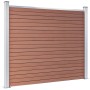 Panel de valla WPC marrón 180x146 cm de vidaXL, Paneles de vallas - Ref: Foro24-148980, Precio: 366,90 €, Descuento: %