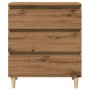 Aparador madera contrachapada roble artisian 60x35x70 cm de , Aparadores - Ref: Foro24-856481, Precio: 74,17 €, Descuento: %