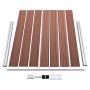 Panel de valla WPC marrón 180x146 cm de vidaXL, Paneles de vallas - Ref: Foro24-148980, Precio: 366,90 €, Descuento: %
